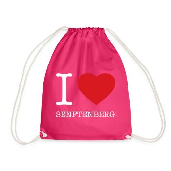 I LOVE SENFTENBERG - Turnbeutel - Fuchsia - Vorne