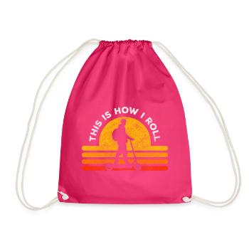 Vitesse de réglage du scooter électrique - Sac de sport léger - fuchsia - Devant