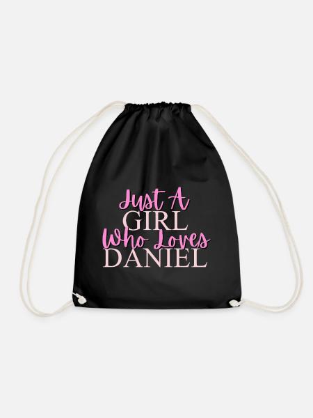 Inspirational Girly Quote Design - Drawstring Bag - black