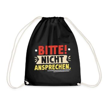 Malle NE PARLEZ PAS Fête de Majorque Drôle - Sac de sport léger - noir - Devant