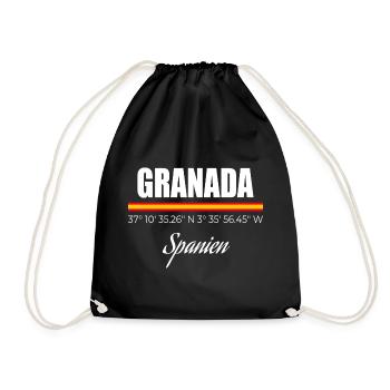 Granada - Drawstring Bag - black - Front