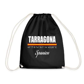 Tarragona - Turnbeutel - Schwarz - Vorne