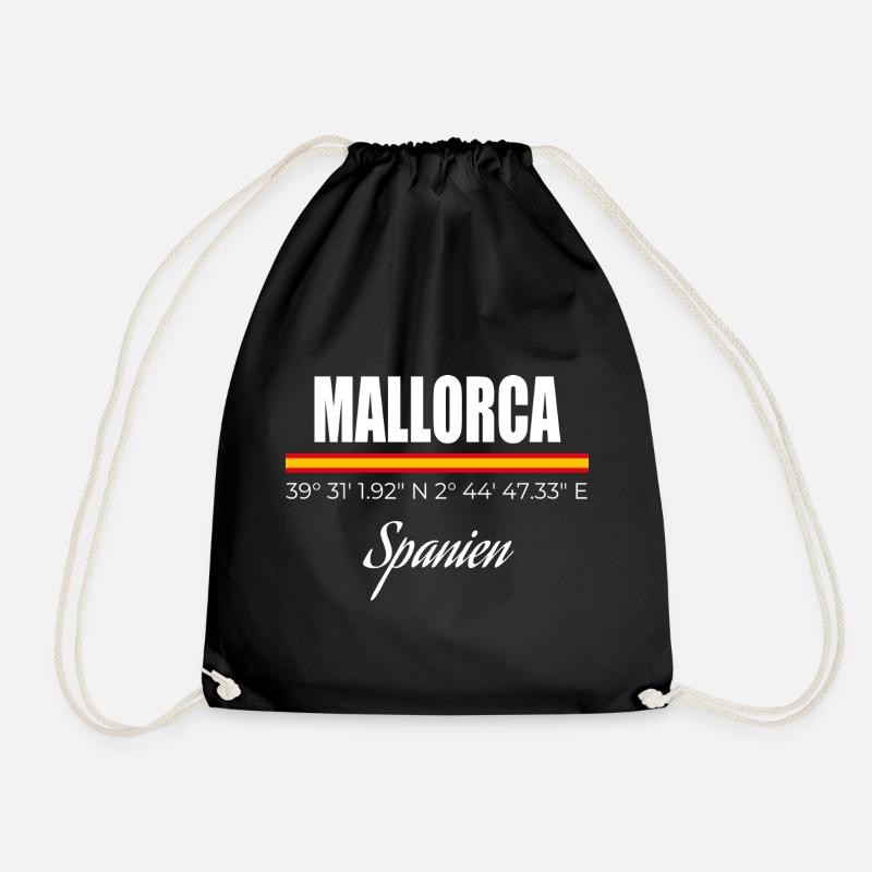 Mallorca - Turnbeutel - Schwarz