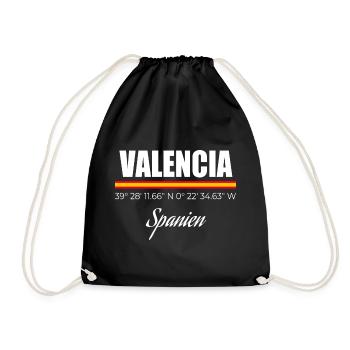 Valencia - Turnbeutel - Schwarz - Vorne