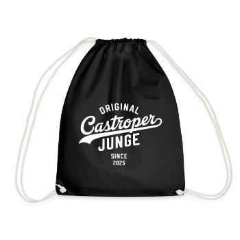 Real Castroper Hoodie Shirt Mug Romper - Drawstring Bag - black - Front