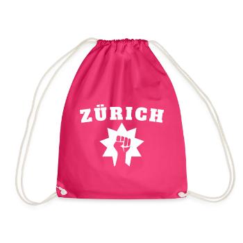 Zürich - Turnbeutel - Fuchsia - Vorne