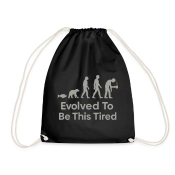 Charles Darwin Geschenk Natürliche - Turnbeutel - Schwarz - Vorne