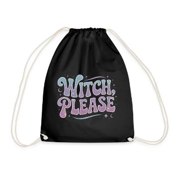 Witchcraft Witch Please Loves Sorcery Spellcaster - Drawstring Bag - black - Front