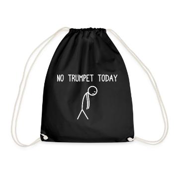 Plus de trompette aujourd’hui Trompettiste - Sac de sport léger - noir - Devant
