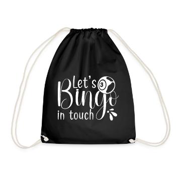 Bingo Player Let ́s Bingo In Touch Bingo - Drawstring Bag - black - Front