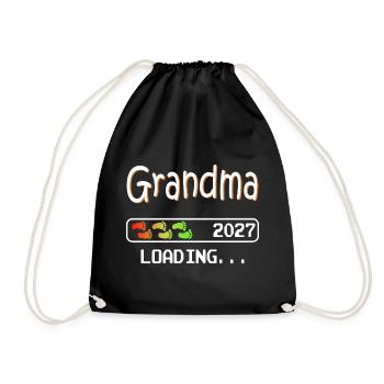Future grand-mère en 2027 qui charge sa future grand-mère - Sac de sport léger - noir - Devant