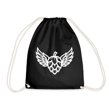 Symbole du houblon - Sac de sport léger - noir - Devant