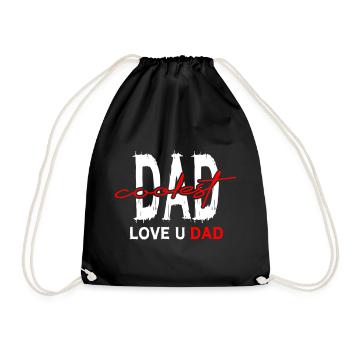 Dad_Coolest_Love_You_Dad - Sac de sport léger - noir - Devant