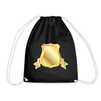 Emblème du Bouclier d’Or, Emblème vierge, Héraldique de luxe B - Sac de sport léger - noir - Devant