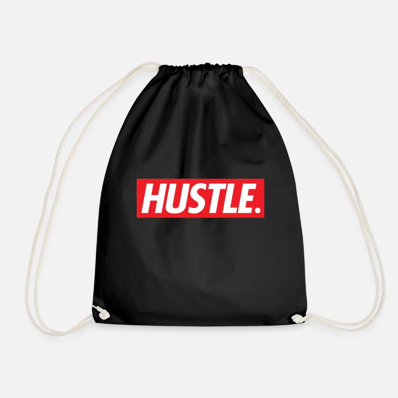 Hustle. - Turnbeutel - Schwarz