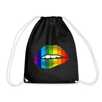 Fierté gai - Sac de sport léger - noir - Devant
