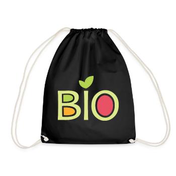 Bio Team Company Club Friends Fruits Food Vegan - Sac de sport léger - noir - Devant