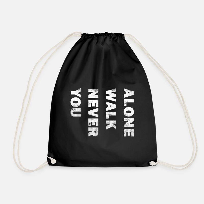 You never walk alone - Turnbeutel - Schwarz