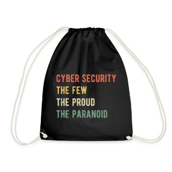 Cyber Security - The Few Proud Paranoid I - Drawstring Bag - black - Front