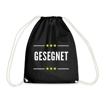 Gesegnet - Turnbeutel - Schwarz - Vorne