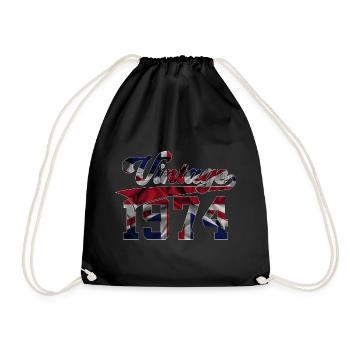 MILLÉSIME 1974 52E ANNIVERSAIRE BRITANNIQUE - Sac de sport léger - noir - Devant