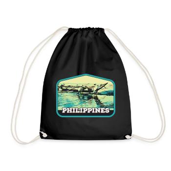 Pêche authentique aux Philippines - Sac de sport léger - noir - Devant