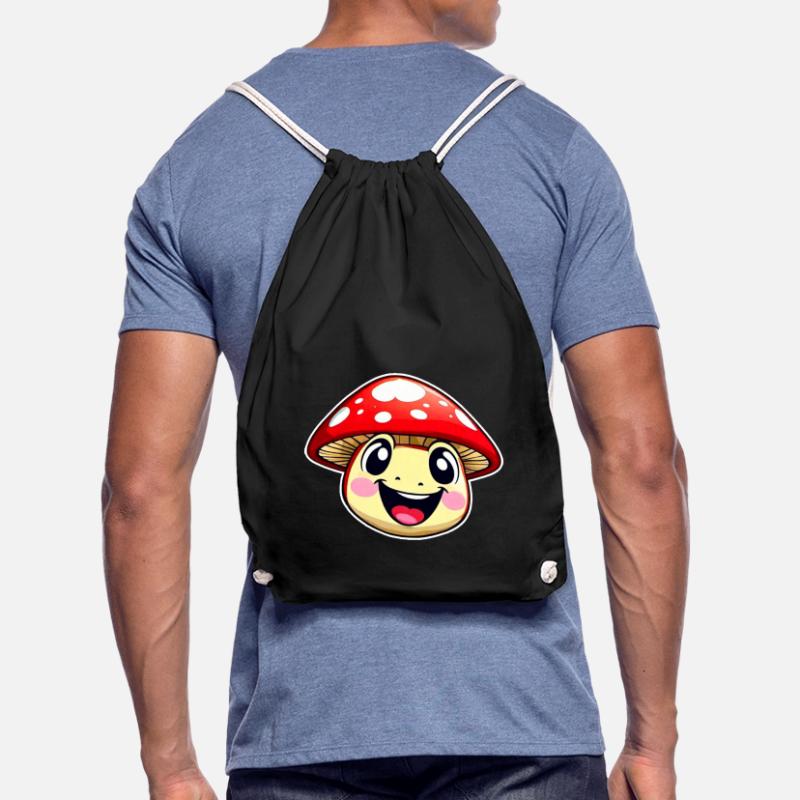 Funny little toadstool Drawstring Bag
