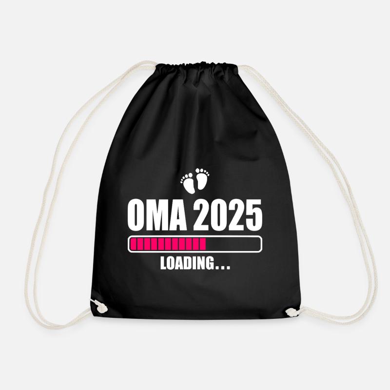Oma 2025 - Turnbeutel - Schwarz