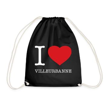 I love Villeurbanne - Turnbeutel - Schwarz - Vorne