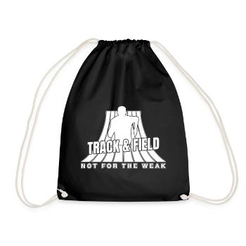 Track Athletics Track & Field Not For Weak - Drawstring Bag - black - Front