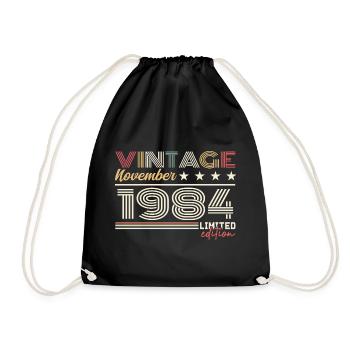 Novembre 1984 - Sac de sport léger - noir - Devant