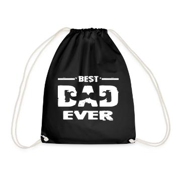 Best Dad in the World Gifts Father Christmas - Drawstring Bag - black - Front