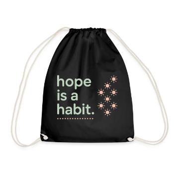 Mental health awareness, - Drawstring Bag - black - Front