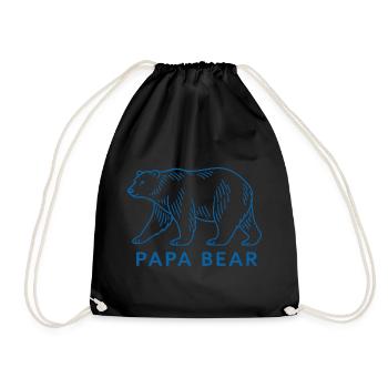 Papa Ours - Sac de sport léger - noir - Devant