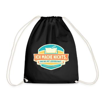 Ne rien faire avec passion - Sac de sport léger - noir - Devant