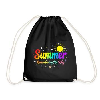 L’été se souvenant de mon pourquoi - Sac de sport léger - noir - Devant