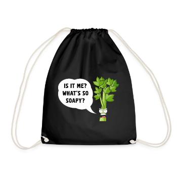 Sassy Celery: Is It Me? - Drawstring Bag - black - Front