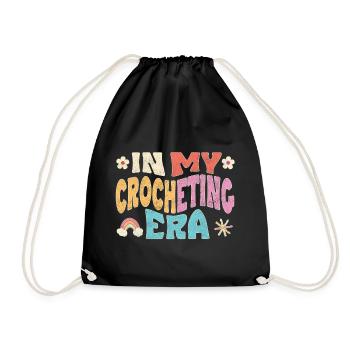 À mon époque du crochet - Sac de sport léger - noir - Devant