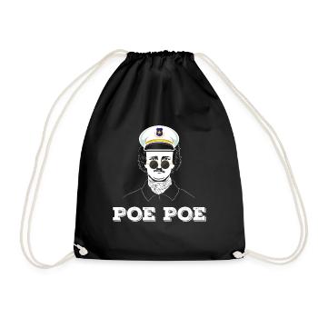 Edgar Allan Poe - Englische Literatur Autor - Turnbeutel - Schwarz - Vorne
