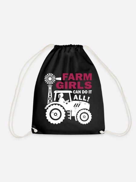 Farm Girls Can Do It All - Turnbeutel - Schwarz