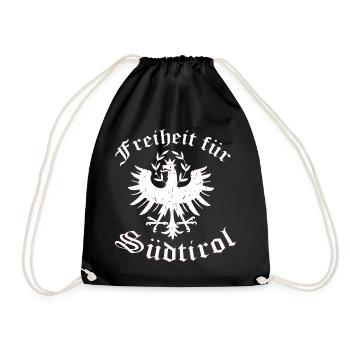 Südtirol - Turnbeutel - Schwarz - Vorne