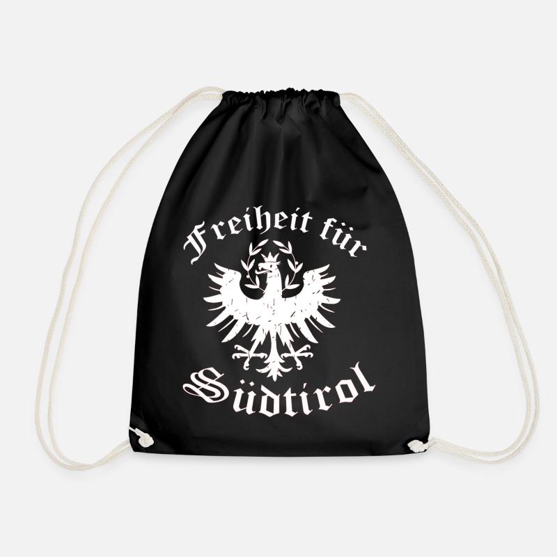 Südtirol - Turnbeutel - Schwarz