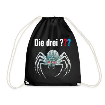 Die Drei ??? und die silberne Spinne - Turnbeutel - Schwarz - Vorne