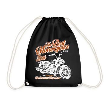 the best motorcycles scout bobber - Drawstring Bag - black - Front