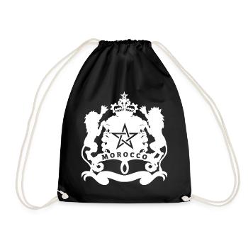 Morocco - Drawstring Bag - black - Front