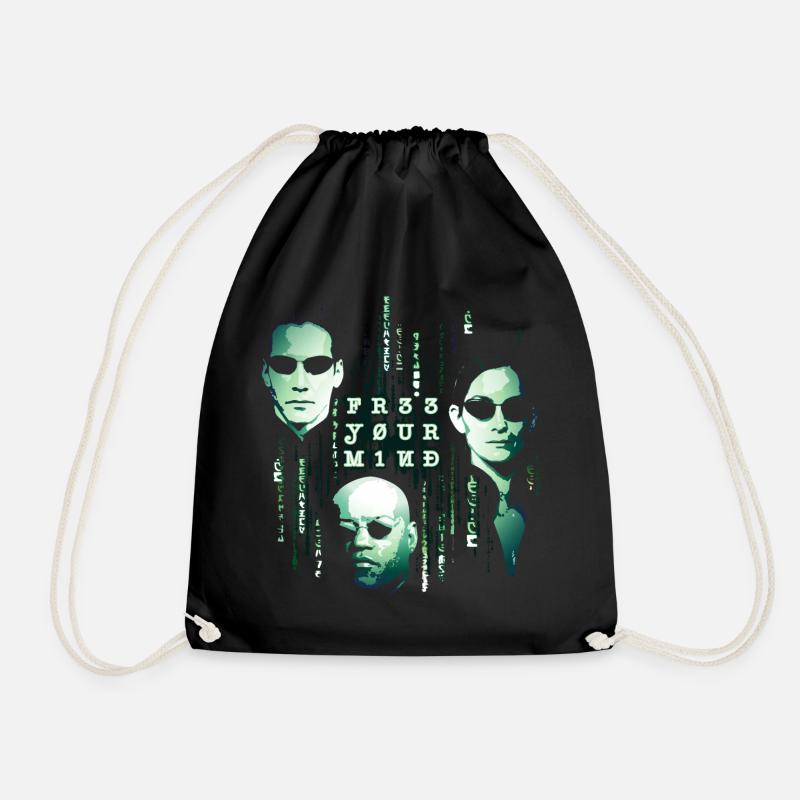 The Matrix Free Your Mind - Drawstring Bag - black