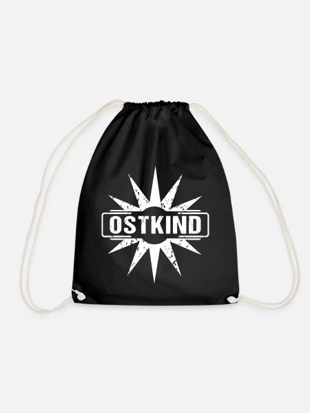 Ostkind Ossi DDR Kind - Turnbeutel - Schwarz