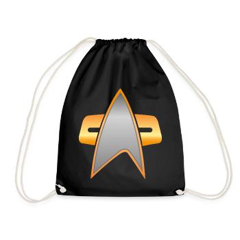 Star Trek Voyager Crew Logo - Sac de sport léger - noir - Devant