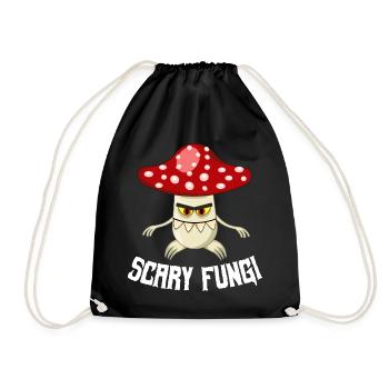 Fliegenpilz Scart Funghi T-Shirt - Turnbeutel - Schwarz - Vorne