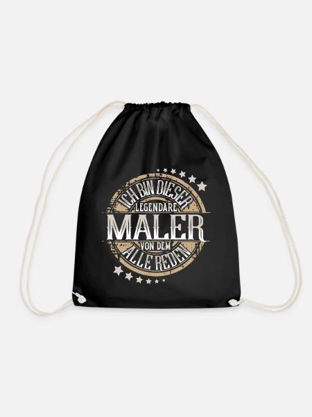 Maler - Turnbeutel - Schwarz